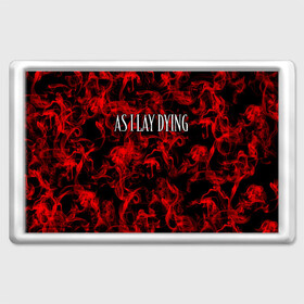 Магнит 45*70 с принтом As I Lay Dying в городе Новоалтайск, Пластик | Размер: 78*52 мм; Размер печати: 70*45 | Тематика изображения на принте: альтернативный | американская | глэм | готик | гранж | метал | музыка | пост | рок группа | хард