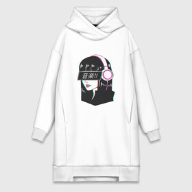 Платье-худи хлопок с принтом MIRRORS Sad Japanese Aesthetic в наушниках в городе Новоалтайск,  |  | аниме герл | манга | япония