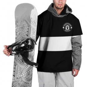 Накидка на куртку 3D с принтом FC Manchester United в городе Новоалтайск, 100% полиэстер |  | black   white | england | football | logo | manchester united | sport | англия | арт | лига | лого | манчестер юнайтед | спорт | текстура | фк | футбол | футбольный клуб | черно белый | эмблема