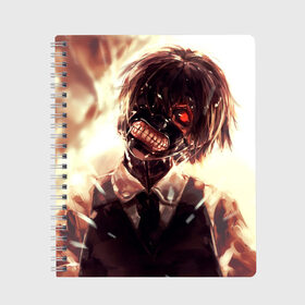 Тетрадь с принтом Tokyo Ghoul (2) в городе Новоалтайск, 100% бумага | 48 листов, плотность листов — 60 г/м2, плотность картонной обложки — 250 г/м2. Листы скреплены сбоку удобной пружинной спиралью. Уголки страниц и обложки скругленные. Цвет линий — светло-серый
 | anime | ghoul | tokyo | tokyo ghoul | гуль