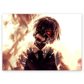 Поздравительная открытка с принтом Tokyo Ghoul (2) в городе Новоалтайск, 100% бумага | плотность бумаги 280 г/м2, матовая, на обратной стороне линовка и место для марки
 | anime | ghoul | tokyo | tokyo ghoul | гуль