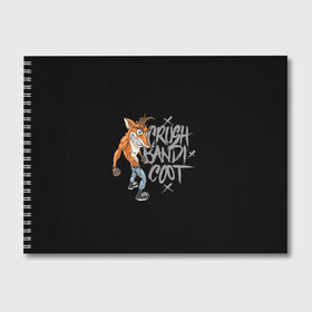 Альбом для рисования с принтом Crush Bandicoot 3d в городе Новоалтайск, 100% бумага
 | матовая бумага, плотность 200 мг. | Тематика изображения на принте: crash | бандикут | краш | крэш