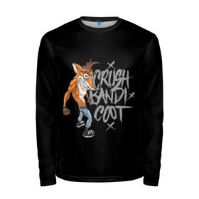 Мужской лонгслив 3D с принтом Crush Bandicoot 3d в городе Новоалтайск, 100% полиэстер | длинные рукава, круглый вырез горловины, полуприлегающий силуэт | Тематика изображения на принте: crash | бандикут | краш | крэш