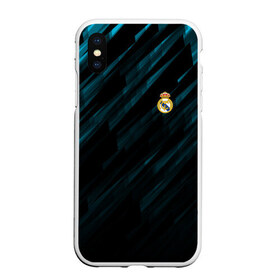 Чехол для iPhone XS Max матовый с принтом REAL MADRID в городе Новоалтайск, Силикон | Область печати: задняя сторона чехла, без боковых панелей | fc | football | fotball club | real madrid | sport | реал мадрид | спорт | спортивные | униформа | фирменные цвета | фк | футбол | футбольный клуб