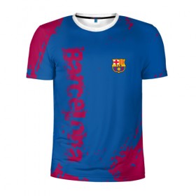 Мужская футболка 3D спортивная с принтом BARCA SPORT в городе Новоалтайск, 100% полиэстер с улучшенными характеристиками | приталенный силуэт, круглая горловина, широкие плечи, сужается к линии бедра | fc | fc baeca | football | football club | sport | барселона | спорт | спортивные | униформа | фирменные цвета | фк | футбол | футбольный клуб