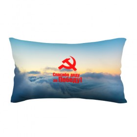 Подушка 3D антистресс с принтом Спасибо деду за победу! в городе Новоалтайск, наволочка — 100% полиэстер, наполнитель — вспененный полистирол | состоит из подушки и наволочки на молнии | 