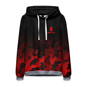 Мужская толстовка 3D с принтом RAINBOW SIX SIEGE OUTBREAK в городе Новоалтайск, 100% полиэстер | двухслойный капюшон со шнурком для регулировки, мягкие манжеты на рукавах и по низу толстовки, спереди карман-кенгуру с мягким внутренним слоем. | cybersport | esports | pro league | r6 | rainbow | rainbow six | siege | six | армия | боевик | военные | война | игры | киберспорт | логотип | оперативники | радуга | шутер