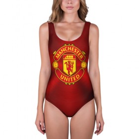 Купальник-боди 3D с принтом Manchester United F.C. в городе Новоалтайск, 82% полиэстер, 18% эластан | Круглая горловина, круглый вырез на спине | england | football | logo | manchester united | sport | англия | арт | лига | лого | манчестер юнайтед | спорт | текстура | фк | футбол | футбольный клуб | эмблема