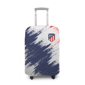 Чехол для чемодана 3D с принтом Atletico Madrid в городе Новоалтайск, 86% полиэфир, 14% спандекс | двустороннее нанесение принта, прорези для ручек и колес | атлетико мадрид | эмблема