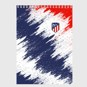 Скетчбук с принтом Atletico Madrid в городе Новоалтайск, 100% бумага
 | 48 листов, плотность листов — 100 г/м2, плотность картонной обложки — 250 г/м2. Листы скреплены сверху удобной пружинной спиралью | атлетико мадрид | эмблема