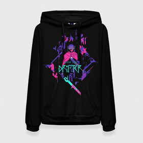 Женская толстовка 3D с принтом Hyper Light Drifter в городе Новоалтайск, 100% полиэстер  | двухслойный капюшон со шнурком для регулировки, мягкие манжеты на рукавах и по низу толстовки, спереди карман-кенгуру с мягким внутренним слоем. | drifter | hyper | legend of zelda | light | зельда