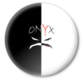 Значок с принтом ONYX в городе Новоалтайск,  металл | круглая форма, металлическая застежка в виде булавки | Тематика изображения на принте: onyx | американская группа | группа | музыка | надпись | хип хоп