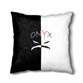 Подушка 3D с принтом ONYX в городе Новоалтайск, наволочка – 100% полиэстер, наполнитель – холлофайбер (легкий наполнитель, не вызывает аллергию). | состоит из подушки и наволочки. Наволочка на молнии, легко снимается для стирки | onyx | американская группа | группа | музыка | надпись | хип хоп