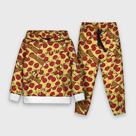 Детский костюм 3D (с толстовкой) с принтом Pizza в городе Новоалтайск,  |  | cheese | fast food | food | junk food | pizza | еда | пицца | сыр | фастфут