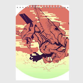 Скетчбук с принтом Neon Genesis Evangelion в городе Новоалтайск, 100% бумага
 | 48 листов, плотность листов — 100 г/м2, плотность картонной обложки — 250 г/м2. Листы скреплены сверху удобной пружинной спиралью | Тематика изображения на принте: евангелион