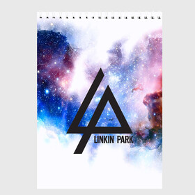 Скетчбук с принтом Linkin park в городе Новоалтайск, 100% бумага
 | 48 листов, плотность листов — 100 г/м2, плотность картонной обложки — 250 г/м2. Листы скреплены сверху удобной пружинной спиралью | Тематика изображения на принте: linkin park | punk | rock | альтернативный хип хоп | группа | инди поп | музыка | музыкальное произведение | ноты | панк | регги | рок | синти поп