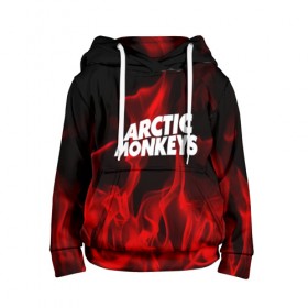 Детская толстовка 3D с принтом Arctic Monkeys в городе Новоалтайск, 100% полиэстер | двухслойный капюшон со шнурком для регулировки, мягкие манжеты на рукавах и по низу толстовки, спереди карман-кенгуру с мягким внутренним слоем | Тематика изображения на принте: 