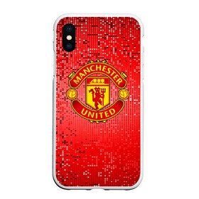 Чехол для iPhone XS Max матовый с принтом ФК Манчестер Юнайтед в городе Новоалтайск, Силикон | Область печати: задняя сторона чехла, без боковых панелей | england | football | logo | manchester united | sport | абстракция | англия | арт | кубики | лига | лого | манчестер юнайтед | пиксели | спорт | текстура | фк | футбол | футбольный клуб | эмблема