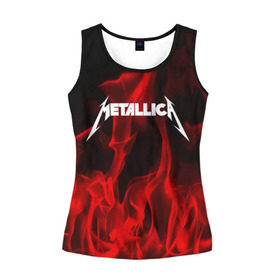 Женская майка 3D с принтом METALLICA в городе Новоалтайск, 100% полиэстер | круглая горловина, прямой силуэт, длина до линии бедра | metallica | punk | rock | альтернативный хип хоп | группа | инди поп | музыка | музыкальное произведение | ноты | панк | регги | рок | синти поп