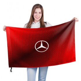 Флаг 3D с принтом MERCEDES SPORT в городе Новоалтайск, 100% полиэстер | плотность ткани — 95 г/м2, размер — 67 х 109 см. Принт наносится с одной стороны | auto | automobile | car | carbon | machine | mercedes | motor | motor car | sport car | автомашина | бренд | легковой автомобиль | марка | спортивный автомобиль | тачка
