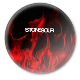 Значок с принтом STONE SOUR в городе Новоалтайск,  металл | круглая форма, металлическая застежка в виде булавки | Тематика изображения на принте: punk | rock | stone sour | альтернативный хип хоп | группа | инди поп | музыка | музыкальное произведение | ноты | панк | регги | рок | синти поп