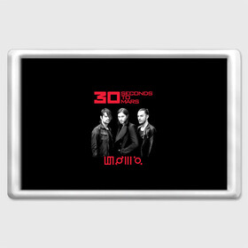Магнит 45*70 с принтом 30 seconds to Mars в городе Новоалтайск, Пластик | Размер: 78*52 мм; Размер печати: 70*45 | 30 | jared leto | rock | shannon leto | thirty seconds to mars | tomo milishevich |   | джаред лето | рок | томо милишевич | тридцать секунд до марса | шеннон лето