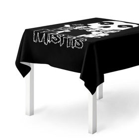 Скатерть 3D с принтом Misfits в городе Новоалтайск, 100% полиэстер (ткань не мнется и не растягивается) | Размер: 150*150 см | horror | punk | rock | альтернатива | группа | мисфитс | неприкаянные | панк | рок | хоррор
