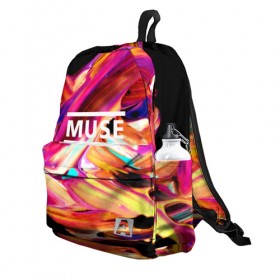 Рюкзак 3D с принтом MUSE в городе Новоалтайск, 100% полиэстер | лямки с регулируемой длиной, сверху петелька, чтобы рюкзак можно было повесить на вешалку. Основное отделение закрывается на молнию, как и внешний карман. Внутри два дополнительных кармана, один из которых закрывается на молнию. По бокам два дополнительных кармашка | Тематика изображения на принте: muse | punk | rock | альтернативный хип хоп | группа | инди поп | музыка | музыкальное произведение | ноты | панк | регги | рок | синти поп