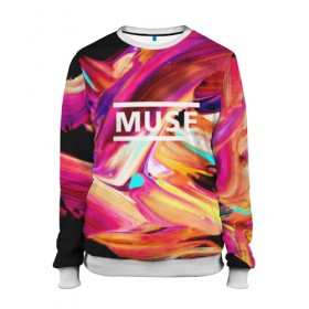 Женский свитшот 3D с принтом MUSE в городе Новоалтайск, 100% полиэстер с мягким внутренним слоем | круглый вырез горловины, мягкая резинка на манжетах и поясе, свободная посадка по фигуре | muse | punk | rock | альтернативный хип хоп | группа | инди поп | музыка | музыкальное произведение | ноты | панк | регги | рок | синти поп