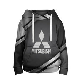 Детская толстовка 3D с принтом MITSUBISHI SPORT в городе Новоалтайск, 100% полиэстер | двухслойный капюшон со шнурком для регулировки, мягкие манжеты на рукавах и по низу толстовки, спереди карман-кенгуру с мягким внутренним слоем | Тематика изображения на принте:  машина | марка | митсубиси