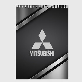 Скетчбук с принтом MITSUBISHI SPORT в городе Новоалтайск, 100% бумага
 | 48 листов, плотность листов — 100 г/м2, плотность картонной обложки — 250 г/м2. Листы скреплены сверху удобной пружинной спиралью | Тематика изображения на принте:  машина | марка | митсубиси