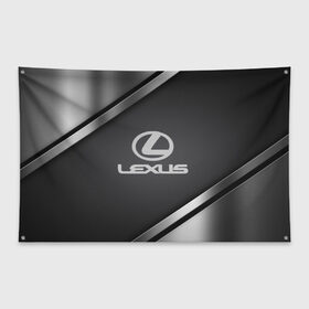 Флаг-баннер с принтом LEXUS SPORT в городе Новоалтайск, 100% полиэстер | размер 67 х 109 см, плотность ткани — 95 г/м2; по краям флага есть четыре люверса для крепления | auto | automobile | car | carbon | lexus | machine | motor | motor car | sport car | автомашина | бренд | легковой автомобиль | марка | спортивный автомобиль | тачка