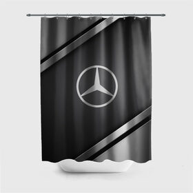 Штора 3D для ванной с принтом MERCEDES SPORT в городе Новоалтайск, 100% полиэстер | плотность материала — 100 г/м2. Стандартный размер — 146 см х 180 см. По верхнему краю — пластиковые люверсы для креплений. В комплекте 10 пластиковых колец | auto | automobile | car | carbon | machine | mercedes benz | motor | motor car | sport car | автомашина | бренд | легковой автомобиль | марка | спортивный автомобиль | тачка