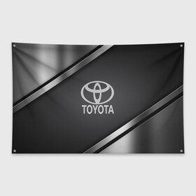 Флаг-баннер с принтом TOYOTA SPORT в городе Новоалтайск, 100% полиэстер | размер 67 х 109 см, плотность ткани — 95 г/м2; по краям флага есть четыре люверса для крепления | auto | automobile | car | carbon | machine | motor | motor car | sport car | toyota | автомашина | бренд | легковой автомобиль | марка | спортивный автомобиль | тачка