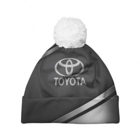 Шапка 3D c помпоном с принтом TOYOTA SPORT в городе Новоалтайск, 100% полиэстер | универсальный размер, печать по всей поверхности изделия | auto | automobile | car | carbon | machine | motor | motor car | sport car | toyota | автомашина | бренд | легковой автомобиль | марка | спортивный автомобиль | тачка