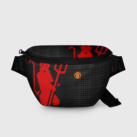 Поясная сумка 3D с принтом F.C.M.U SPORT в городе Новоалтайск, 100% полиэстер | плотная ткань, ремень с регулируемой длиной, внутри несколько карманов для мелочей, основное отделение и карман с обратной стороны сумки застегиваются на молнию | fc | football | fotball club | manchester united | sport | манчестер юнайтед | спорт | спортивные | униформа | фирменные цвета | фк | футбол | футбольный клуб