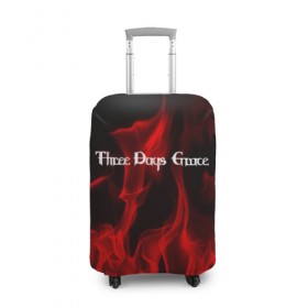 Чехол для чемодана 3D с принтом Three Days Grace в городе Новоалтайск, 86% полиэфир, 14% спандекс | двустороннее нанесение принта, прорези для ручек и колес | punk | rock | three days grace | альтернативный хип хоп | группа | инди поп | музыка | музыкальное произведение | ноты | панк | регги | рок | синти поп