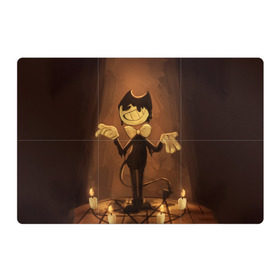 Магнитный плакат 3Х2 с принтом Bendy and the ink machine (17) в городе Новоалтайск, Полимерный материал с магнитным слоем | 6 деталей размером 9*9 см | bendy | bendy and the ink machine | game | horror | ink | machine | trend | video game