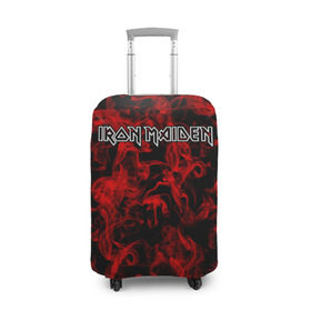 Чехол для чемодана 3D с принтом Iron Maiden в городе Новоалтайск, 86% полиэфир, 14% спандекс | двустороннее нанесение принта, прорези для ручек и колес | альтернативный | блюз | британская | готик | гранж | группа | метал | модные | музыка | пост | рок | хард