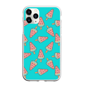 Чехол для iPhone 11 Pro матовый с принтом Ice cream Watermelon в городе Новоалтайск, Силикон |  | Тематика изображения на принте: food | ice cream | pattern | sweet | vegetarian | watermelon | арбуз | вегетарианство | еда | мороженое | паттерн | правильное питание | сладкое