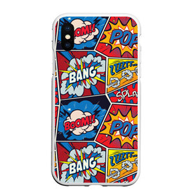 Чехол для iPhone XS Max матовый с принтом Pop art pattern в городе Новоалтайск, Силикон | Область печати: задняя сторона чехла, без боковых панелей | 60 | america | art | bang | boom | bright | comics | craft | culture | pattern | pop | popart | usa | америка | бум | искусство | комикс | крафт | культура | паттерн | поп | сша | яркий