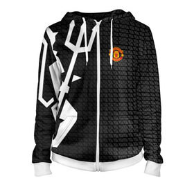 Женская толстовка 3D на молнии с принтом F.C.M.U SPORT в городе Новоалтайск, 100% полиэстер | длина до линии бедра, манжеты и пояс оформлены мягкой тканевой резинкой, двухслойный капюшон со шнурком для регулировки, спереди молния, по бокам два кармана | fc | football | fotball club | manchester united | sport | манчестер юнайтед | спорт | спортивные | униформа | фирменные цвета | фк | футбол | футбольный клуб