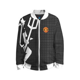 Детский бомбер 3D с принтом F.C.M.U SPORT в городе Новоалтайск, 100% полиэстер | застегивается на молнию, по бокам два кармана без застежек, мягкие манжеты, по низу бомбера и на воротнике — эластичная резинка | fc | football | fotball club | manchester united | sport | манчестер юнайтед | спорт | спортивные | униформа | фирменные цвета | фк | футбол | футбольный клуб