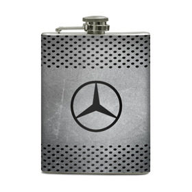 Фляга с принтом MERCEDES-BENZ в городе Новоалтайск, металлический корпус | емкость 0,22 л, размер 125 х 94 мм. Виниловая наклейка запечатывается полностью | auto | automobile | car | carbon | machine | mercedes | motor | motor car | sport car | автомашина | бренд | легковой автомобиль | марка | спортивный автомобиль | тачка