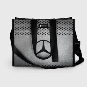 Сумка-шоппер 3D с принтом MERCEDES-BENZ в городе Новоалтайск, 100% полиэстер | застегивается на металлическую кнопку; внутренний карман застегивается на молнию. Стенки укреплены специальным мягким материалом, чтобы защитить содержимое от несильных ударов
 | auto | automobile | car | carbon | machine | mercedes | motor | motor car | sport car | автомашина | бренд | легковой автомобиль | марка | спортивный автомобиль | тачка