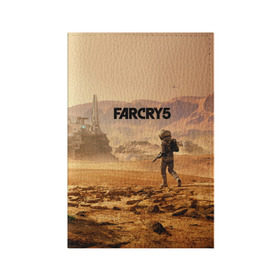 Обложка для паспорта матовая кожа с принтом Far Cry 5 Mars в городе Новоалтайск, натуральная матовая кожа | размер 19,3 х 13,7 см; прозрачные пластиковые крепления | 