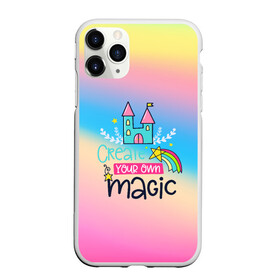 Чехол для iPhone 11 Pro матовый с принтом Create your own magic в городе Новоалтайск, Силикон |  | girl | life | name | rainbow | букет | девочки | дети | животные | позитив | радуга | смайл | счастье | текстура