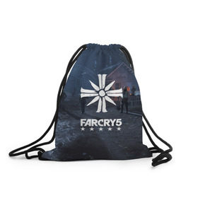Рюкзак-мешок 3D с принтом Cult Far Cry в городе Новоалтайск, 100% полиэстер | плотность ткани — 200 г/м2, размер — 35 х 45 см; лямки — толстые шнурки, застежка на шнуровке, без карманов и подкладки | 