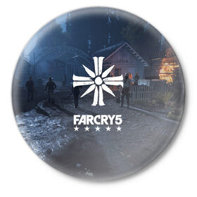 Значок с принтом Cult Far Cry в городе Новоалтайск,  металл | круглая форма, металлическая застежка в виде булавки | 