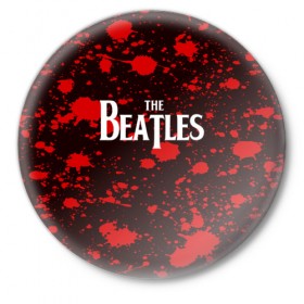 Значок с принтом THE BEATLES в городе Новоалтайск,  металл | круглая форма, металлическая застежка в виде булавки | 